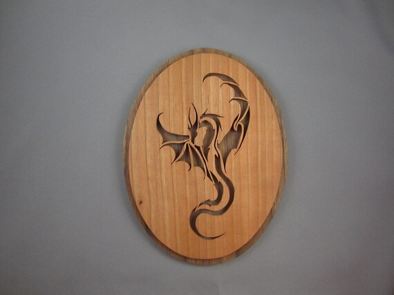 Flying Dragon Oval Plaque