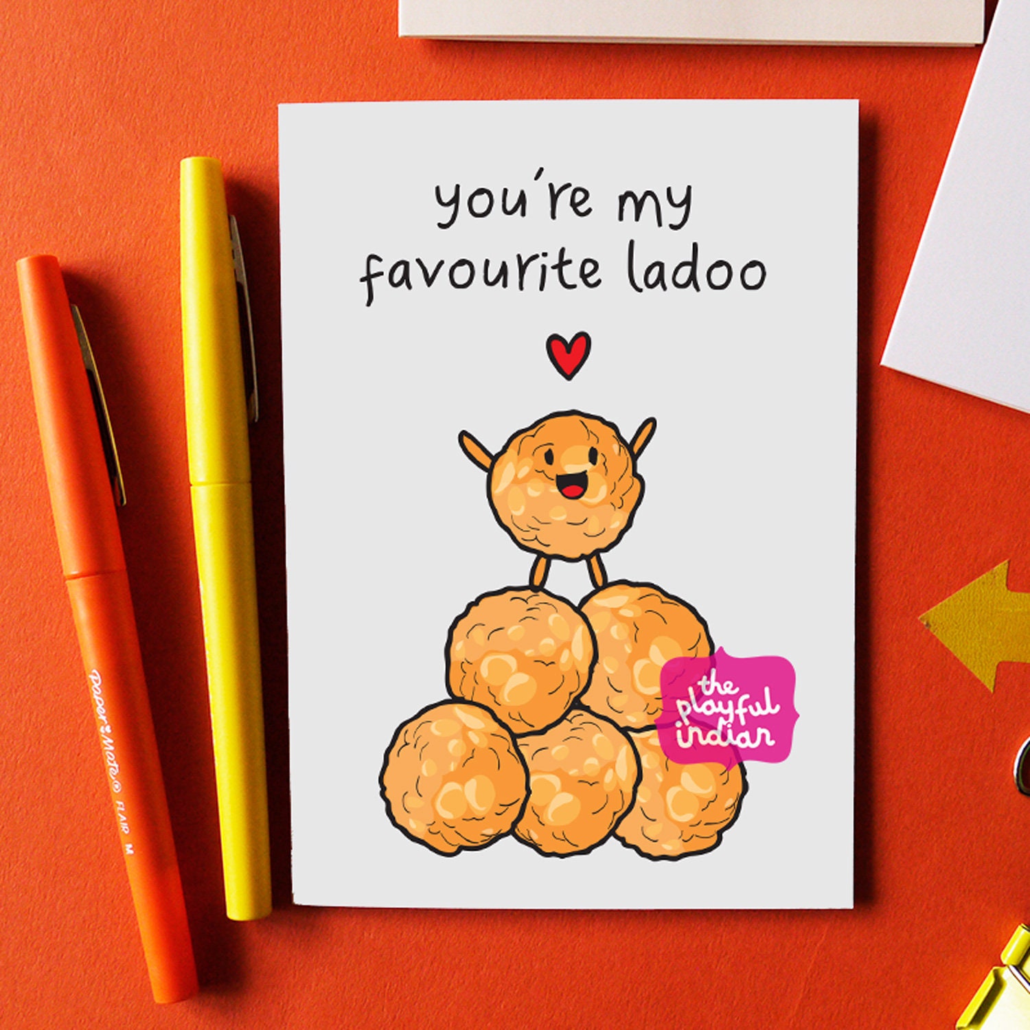 You're My Favourite Ladoo Greeting Card Funny Indian - Etsy
