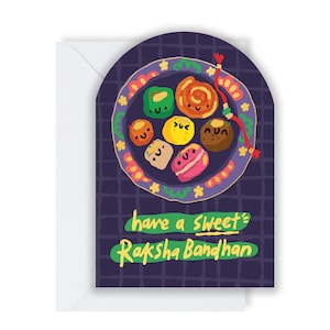 Rakhi-kaart met zoete lekkernijen