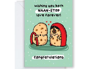 Naan Stop Love Wedding Card