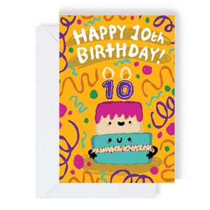 Alles Gute zum 10. Geburtstag Kinder Alter Grußkarte