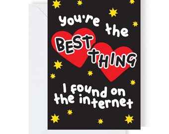 Grappige jubileumkaart - Thing On The Internet Romance