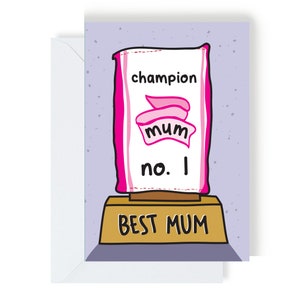 Cartão de mãe campeã nº 1