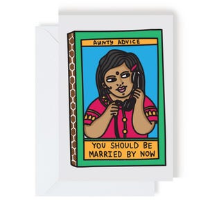 Tante Advice - Married By Now-wenskaart