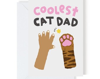 Coolest Cat Dad - Tabby Cat Paw