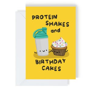 Carte Boissons protéinées et gâteaux d'anniversaire