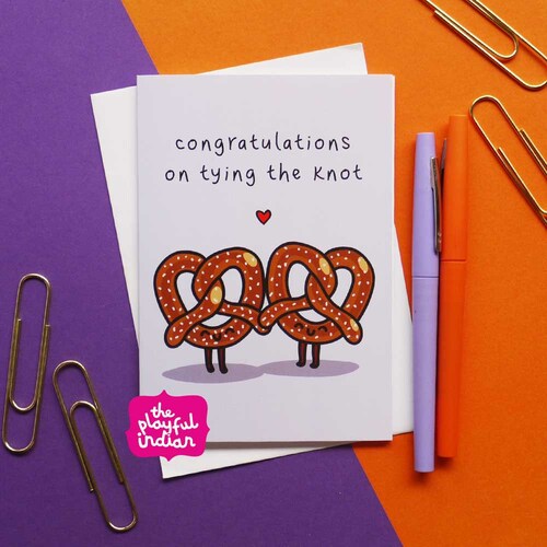 Congratulations on Tying the Knot Card Desi Wedding Card - Etsy