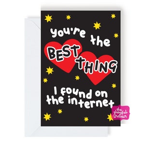Eres lo mejor de Internet - Tarjeta de felicitación de San Valentín/Aniversario