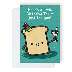 Ein kleiner Geburtstags-Toast nur für Sie Karte