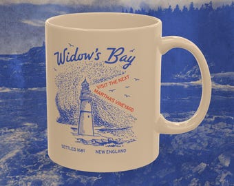 Widow's Bay Retro Mug | The Next Martha's Vineyard and Definitely Not Cursed | 11 oz Traditional Ceramic Mug