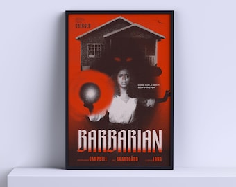 バーバリアン・ホラー映画 マットアートプリント | ザック・クレッガー映画ポスター (12x18、20x30、24x36)