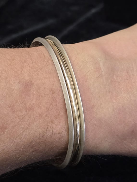 Navajo Sterling and 12kGF Cuff Bracelet - Gem