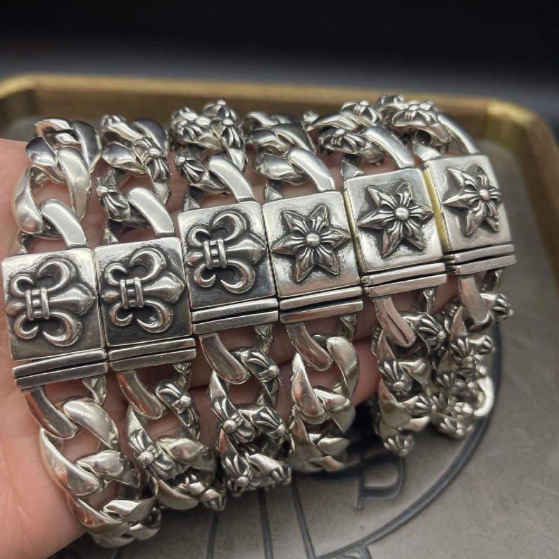 Chrome hearts bracelet 925 - Etsy 日本