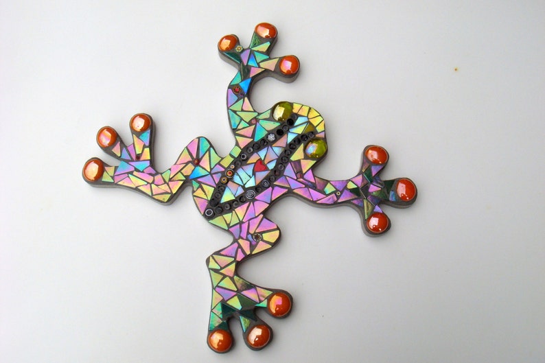 Mosaic Frog Outdoor Garden Decoration Ornament Plaque Wall Etsy