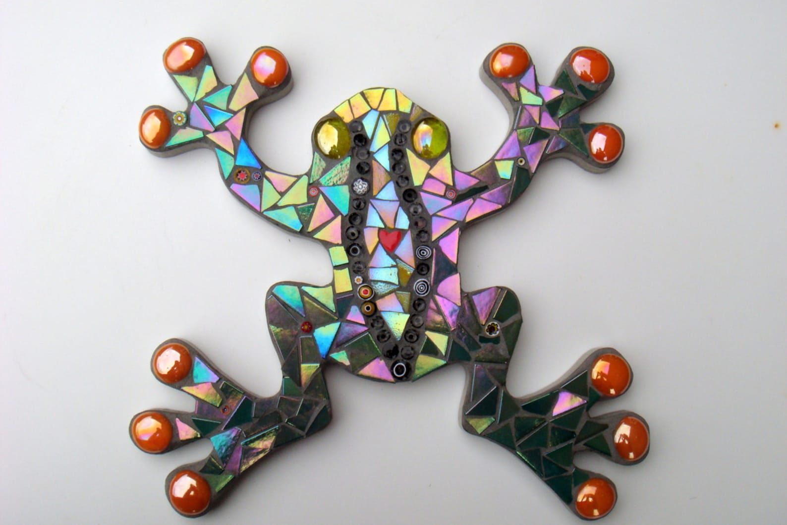 Mosaic Frog Outdoor Garden Decoration Ornament Plaque Wall Etsy