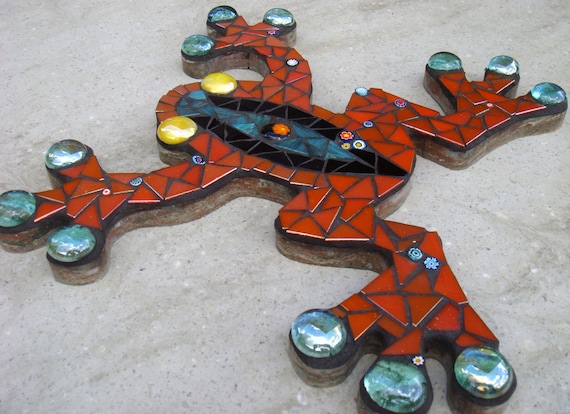Mosaic Frog Outdoor Garden Decoration Ornament Plaque Wall Hanging Patio Gift Fun Bespoke Ooak Uk Yard Art Toad Mosaic Frog Outdoor Garden Decoration, Garden Wall Plaques Outdoor Uk