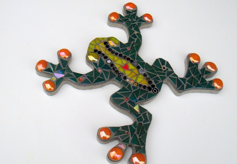 Mosaic Frog Outdoor Garden Decoration Ornament Plaque Wall Etsy