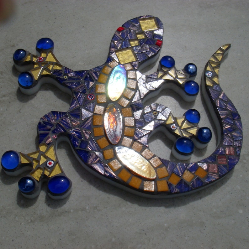 Micanlo Metall Gecko Deko 30 Cm - 2-tlg. Wandkunst Für Garten & Terrasse