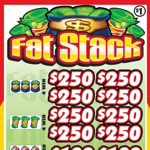 New & Sealed - FAT STACK Pull Tab Tickets – 1pt Game, 5pt Bottom Prize (1 Box)