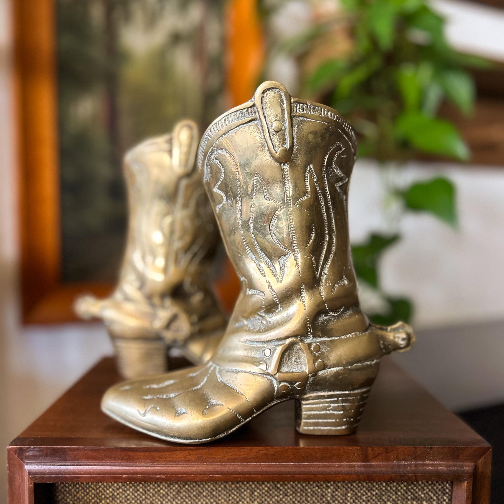 USA  ヴィンテージ　ブーツ　飾り物 Antique Vintage Cowboy Boot Ornaments - Etsy