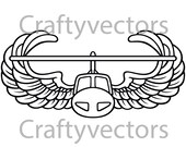 Army Air Assault Badge Vector File