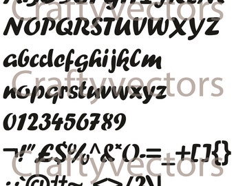 Crafty Forte - Font designed for use in crafts & papercutting