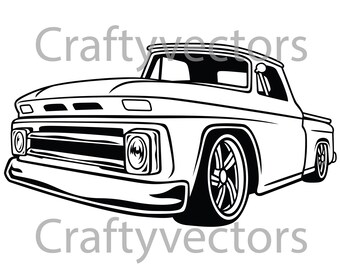 Free Free 255 Svg Lowered Chevy Truck Silhouette SVG PNG EPS DXF File