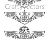 Air Force Navigator Wings Vector File