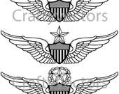 Army Aviator Wings Vector File