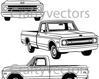 Free Free 82 Svg Lowered Chevy Truck Silhouette SVG PNG EPS DXF File