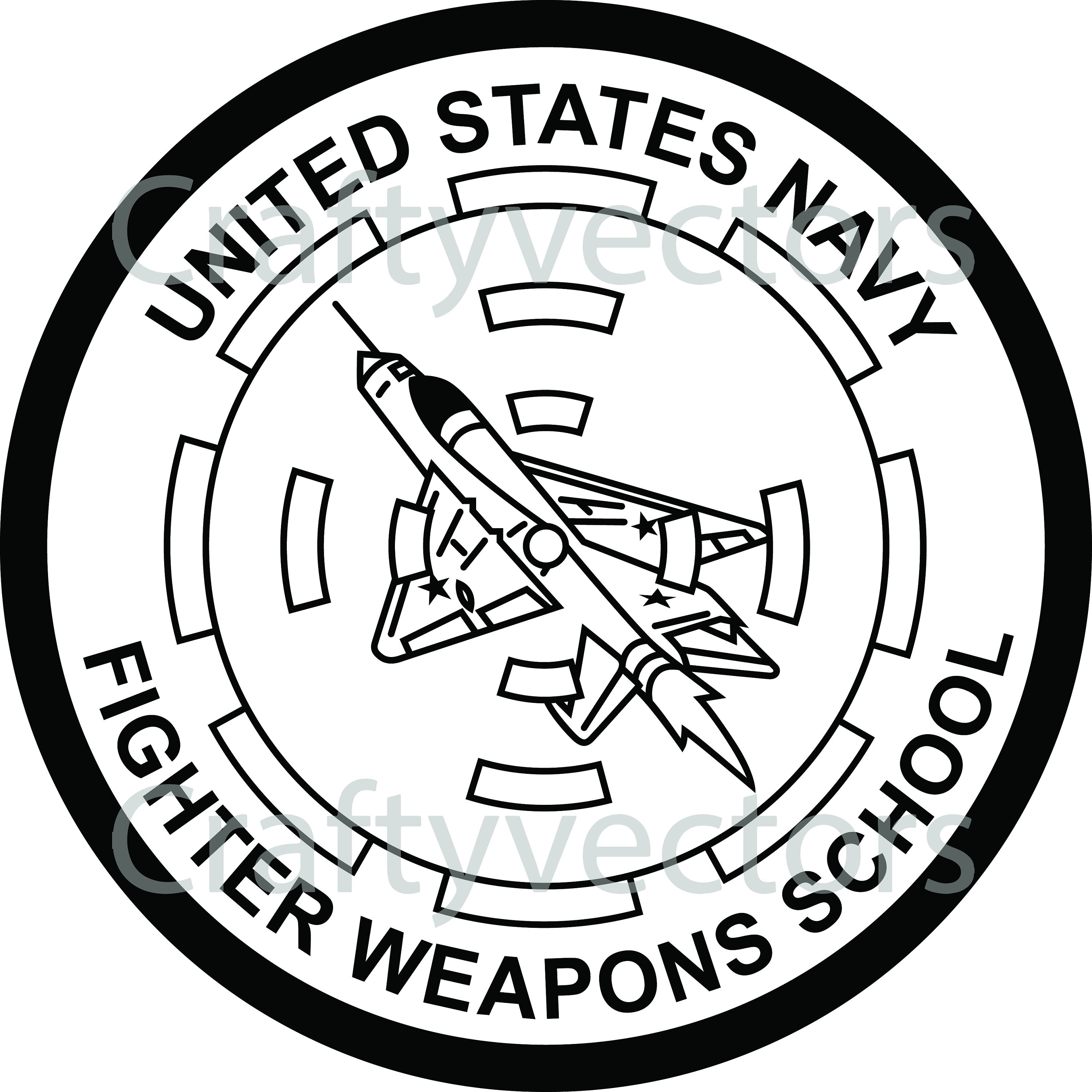 Navy Fighter Weapons School Topgun Patch Vector File Etsy
