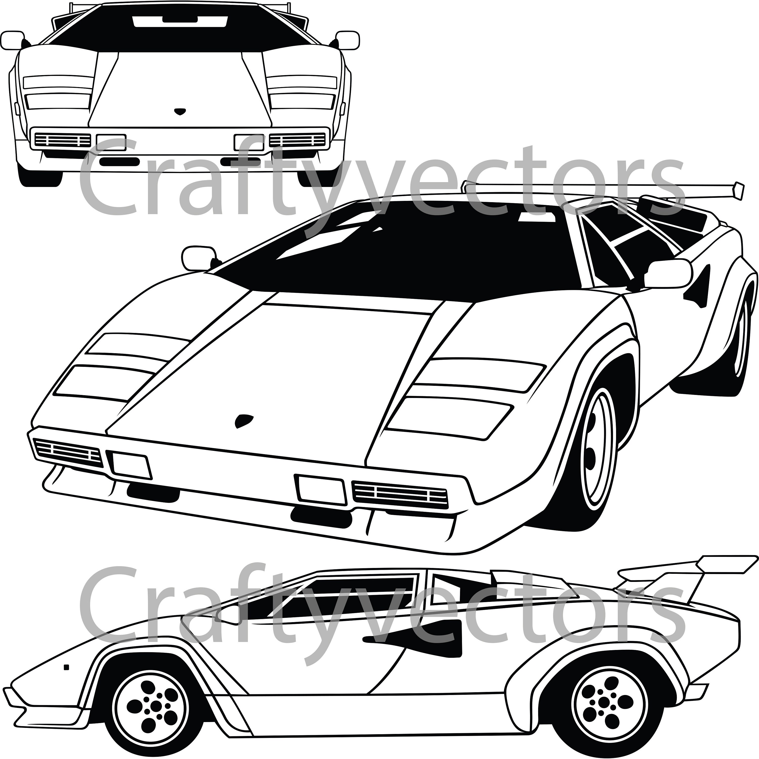 Descubrir 62+ imagen countach dibujo Abzlocal.mx