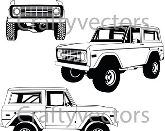 Ford Bronco 1970 Vector File