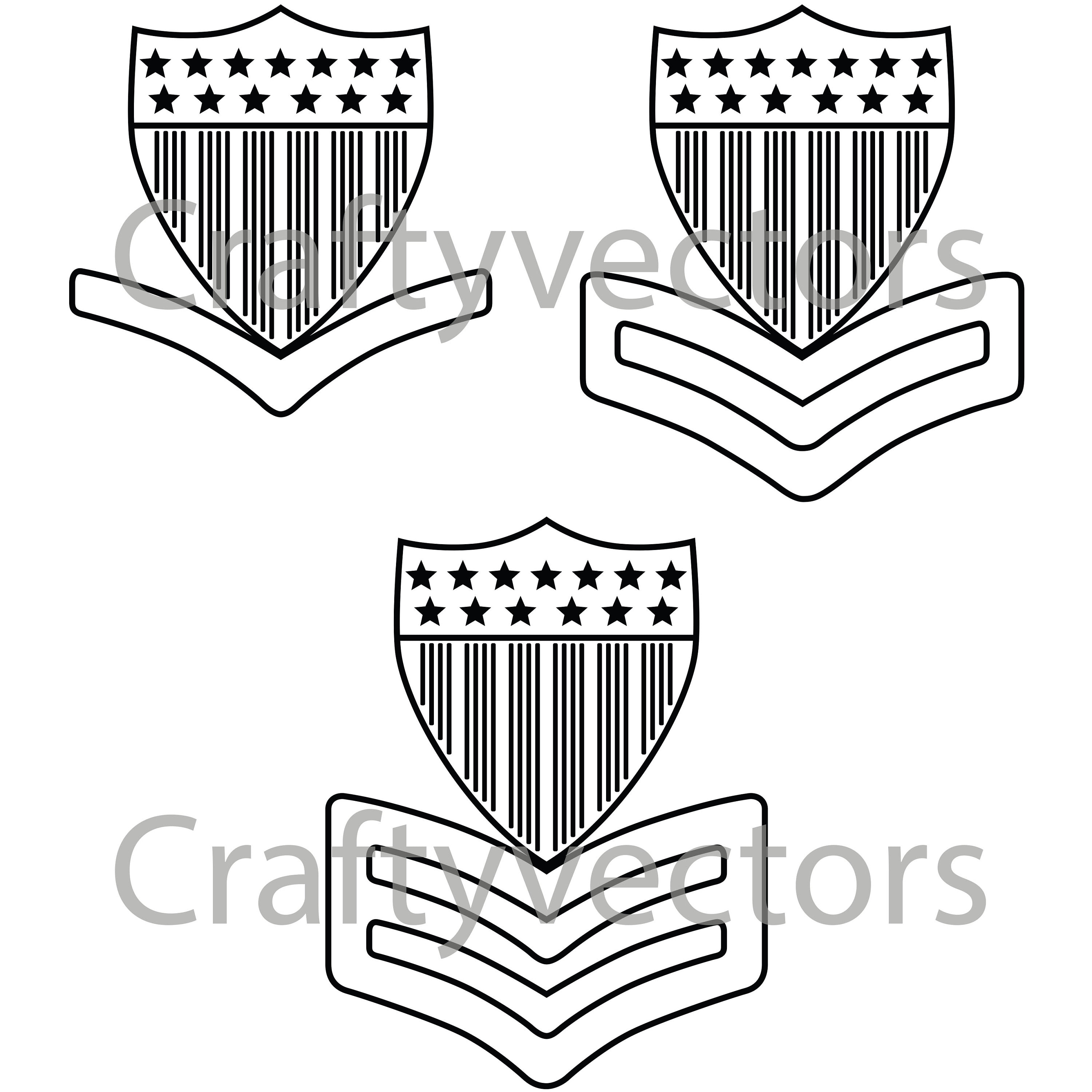 Coast Guard Enlisted Petty Officer Collar Device Vector File | Etsy