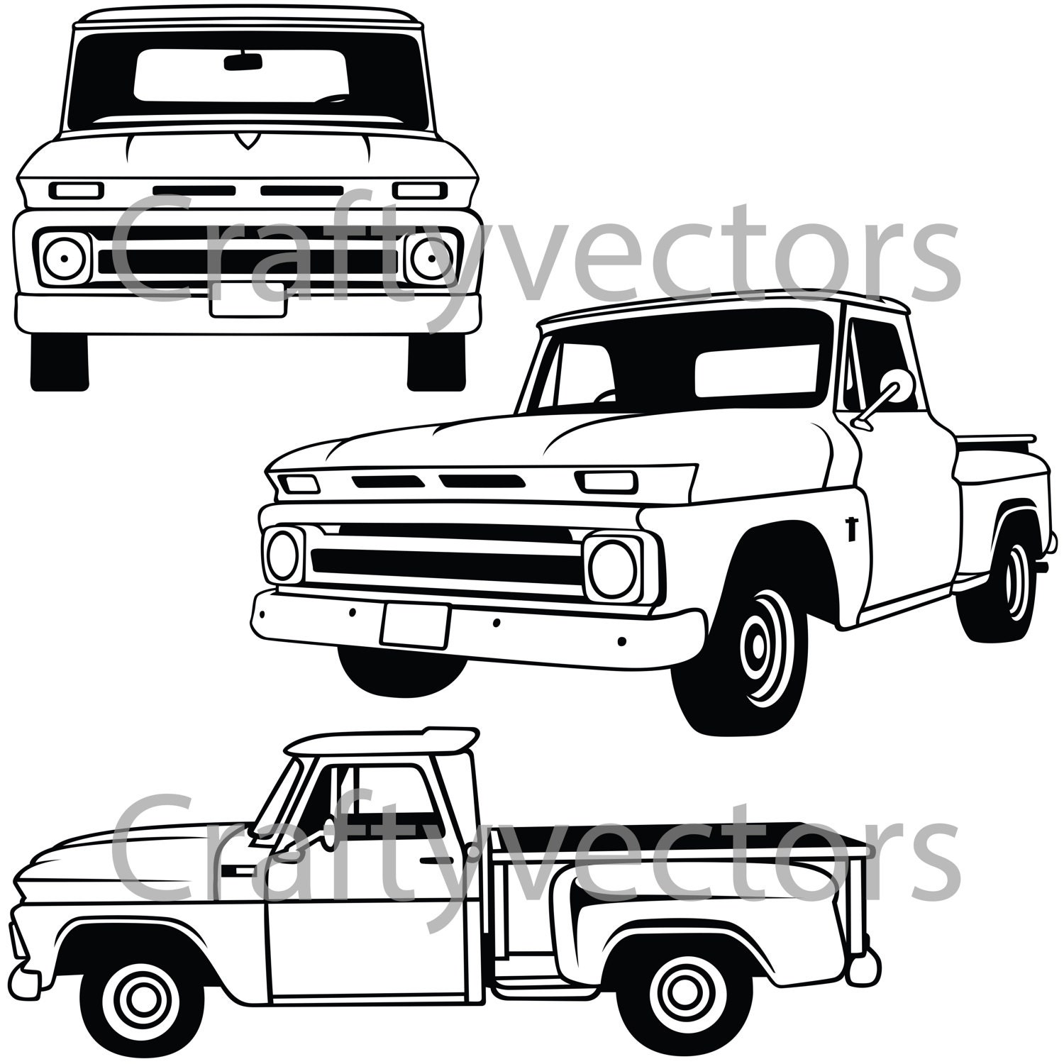 Free Free 121 Old Chevy Square Body Chevy Truck Svg SVG PNG EPS DXF File