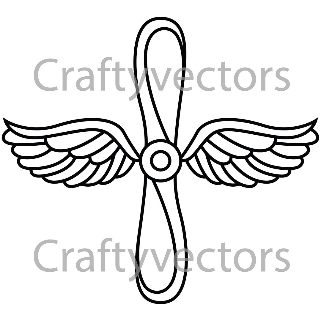 Prop and Wings Vector File Etsy
