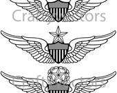 Army Aviator Wings Vector File