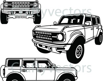 Ford Bronco 2022 Vector File