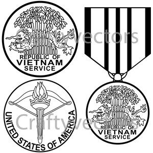 Vietnam Service Medal Vector File