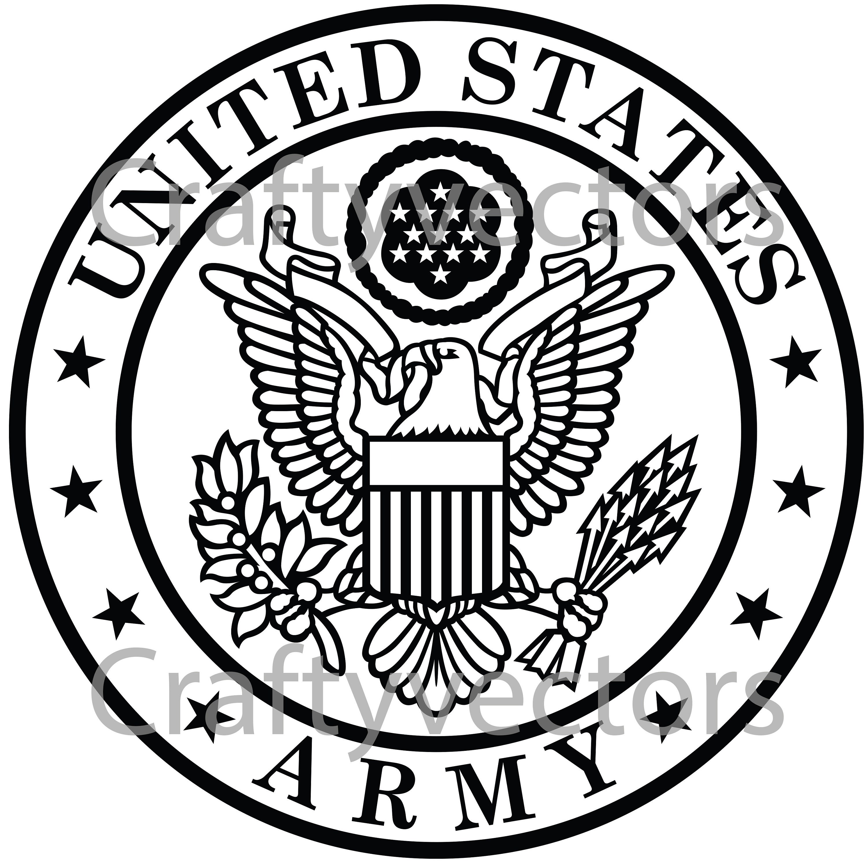 Army Crest Vector File - Etsy UK