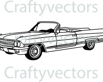 Cadillac Series 62 Vector SVG file