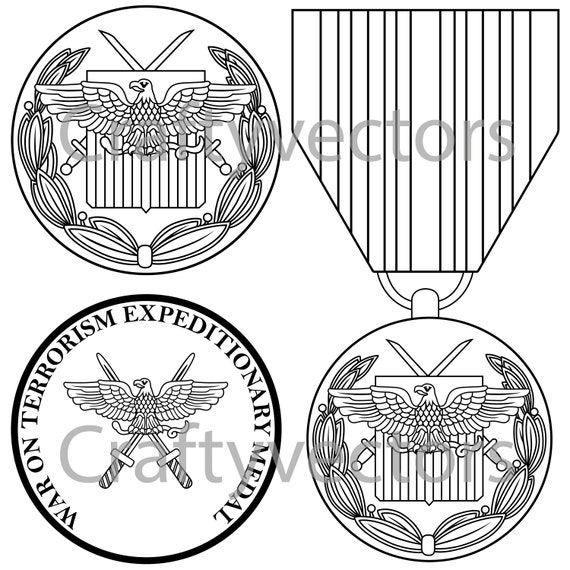 Global War On Terrorism Expeditionary Medal Vector File Etsy