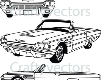 Ford Thunderbird 1965 vector file