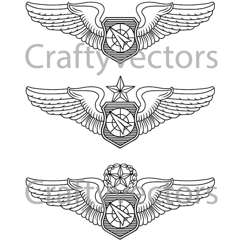 Air Force Air Battle Manager Vector File | Etsy