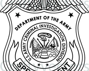 Army Criminal Investigation Division Badge Vector File