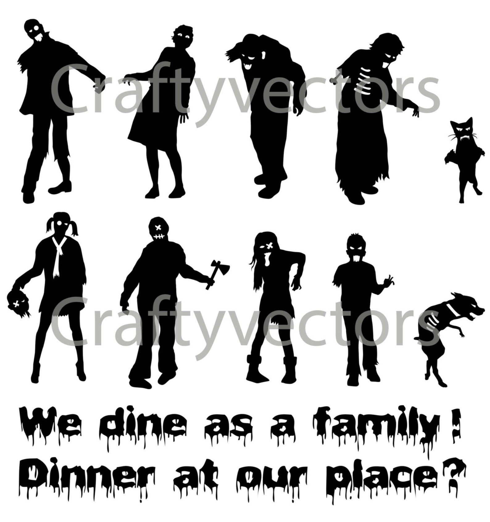 Free Free Zombie Family Svg 7 SVG PNG EPS DXF File