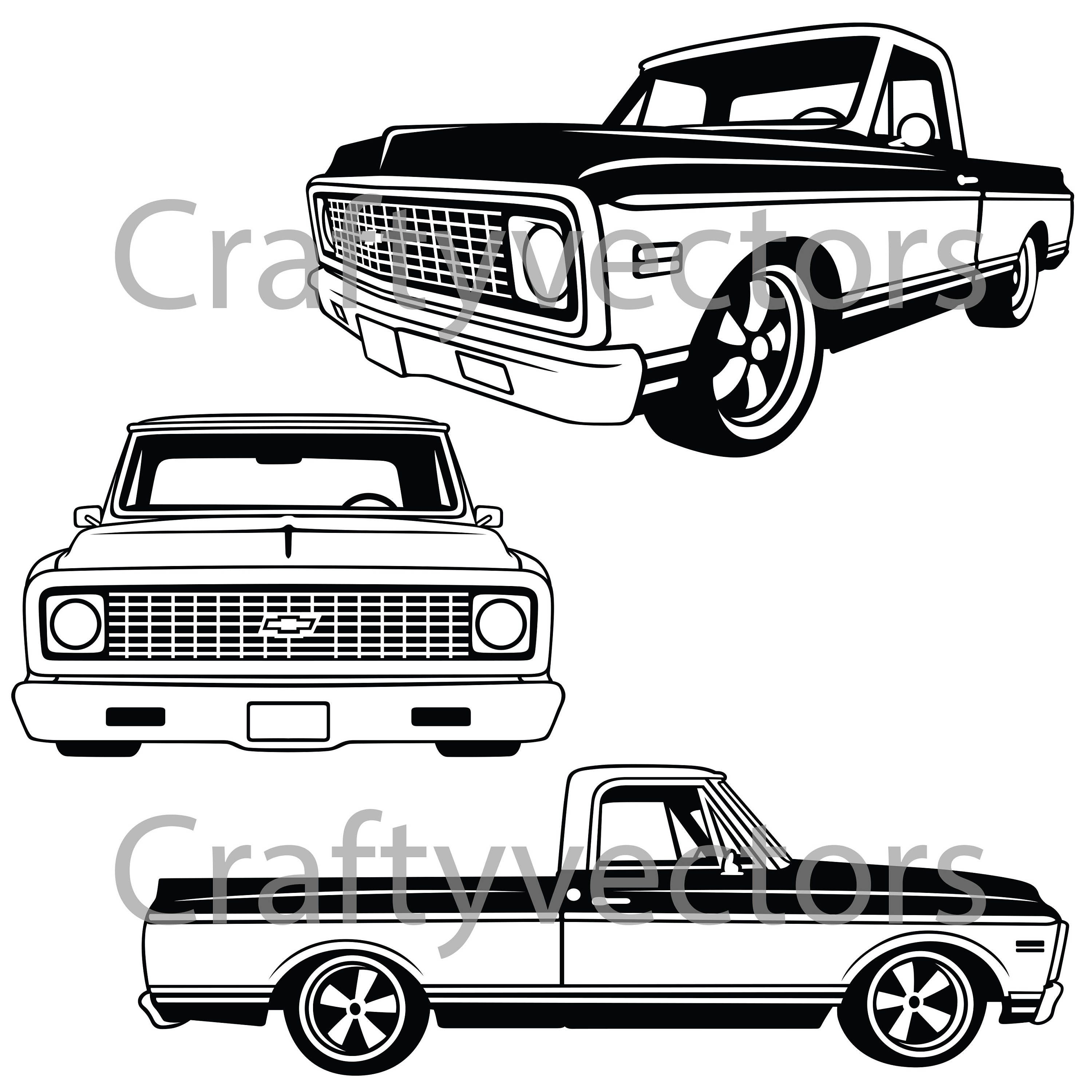 Free Free 286 Chevy Pickup Truck Svg SVG PNG EPS DXF File