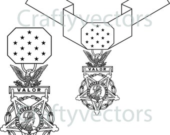 Army Medal of Honor Medal Vector File