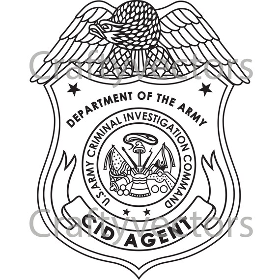 Army CID Badge, Old Version, Vector File - Etsy
