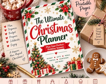 Ultimate Christmas Planner Printable | Budget, Gifts, Meals (Digital Download)